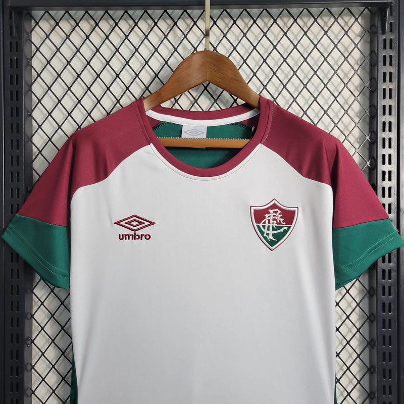 Camisa Feminina Oficial do Fluminense 23/24 Baby Look - Treino