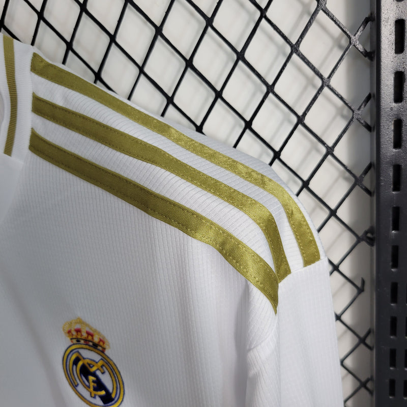 Camisa Retrô do Real Madrid 2019/2020 - Manga Longa