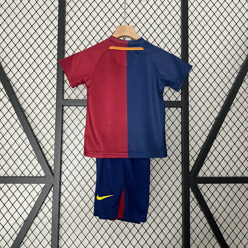 Conjunto Retrô Infantil Oficial do Barcelona 2008/2009 - Kids