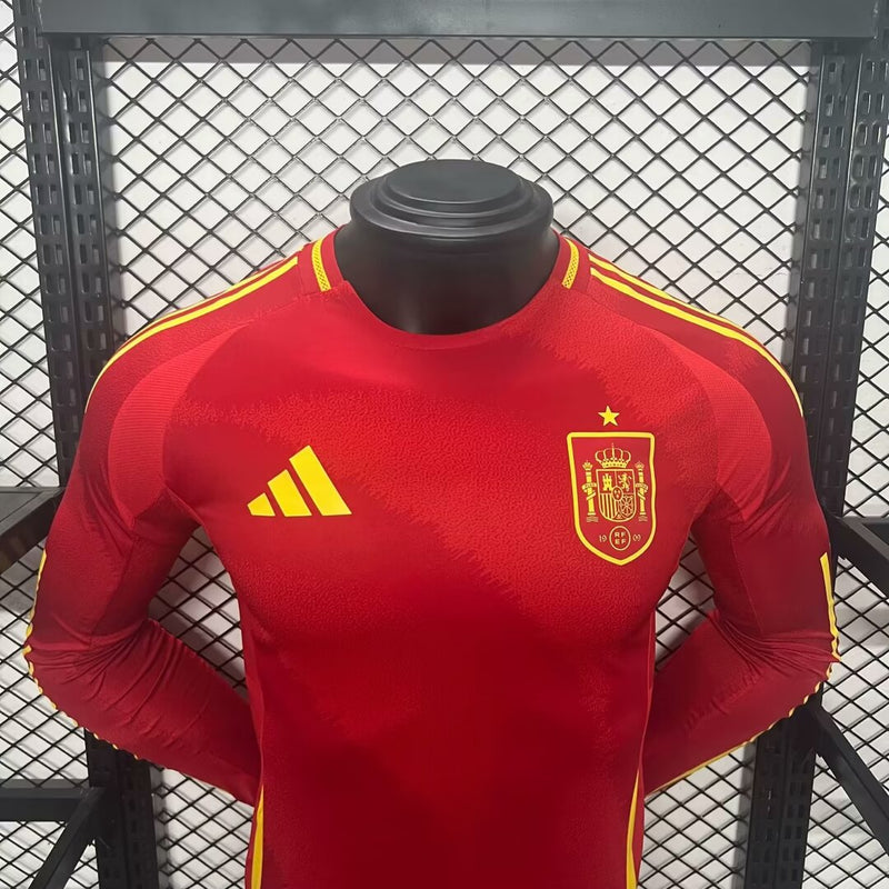 Camisa Oficial da Espanha 24/25 - Manga Longa