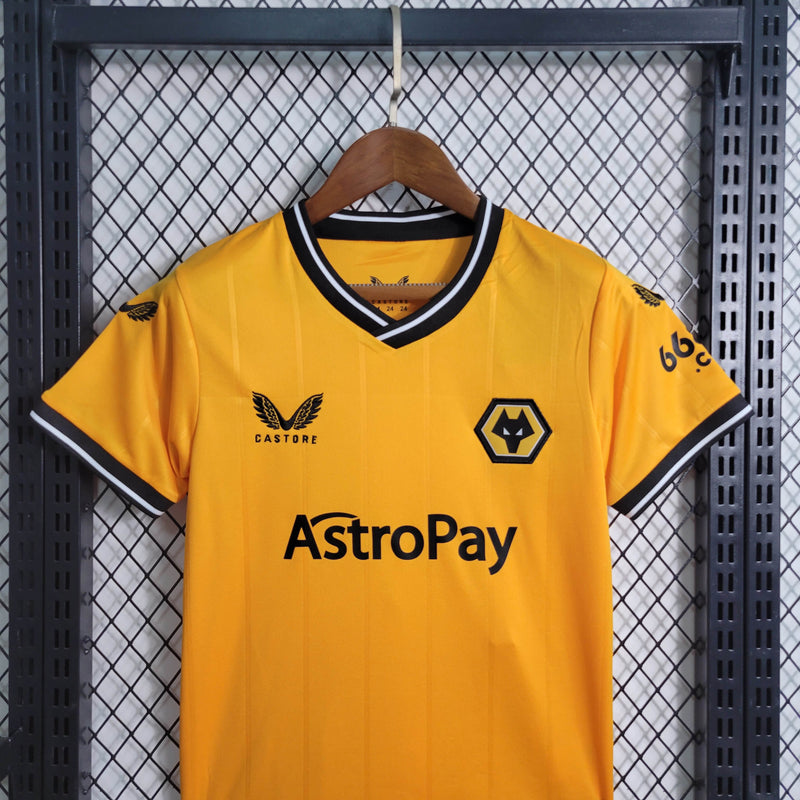 Conjunto Infantil Oficial do Wolverhampton 23/24 - Kids