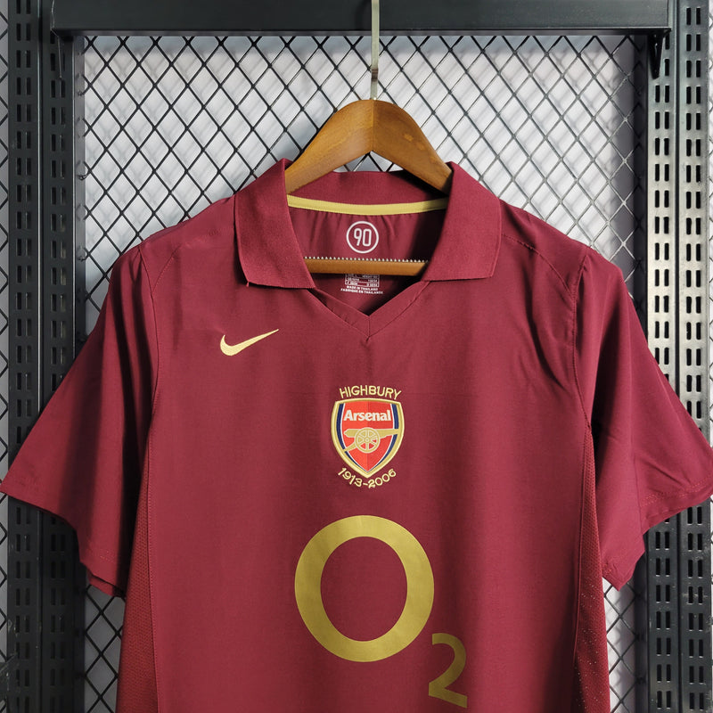 Camisa Retrô do Arsenal 2005/2006