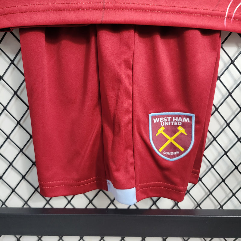 Conjunto Infantil Oficial do West Ham 23/24 - Kids