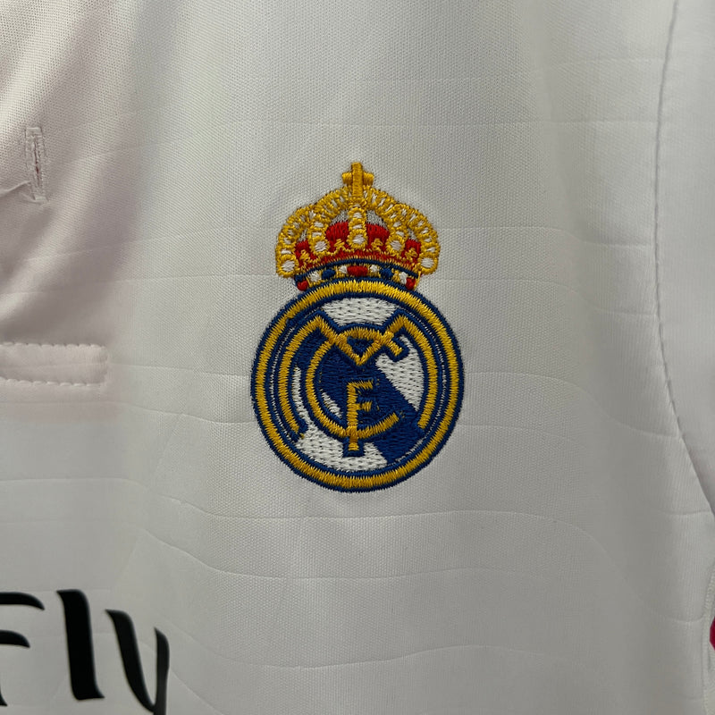 Conjunto Retrô Infantil Oficial do Real Madrid 2014/2015 - Kids