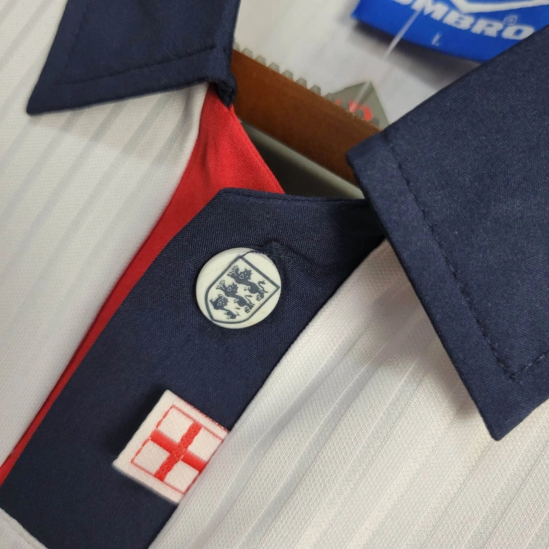 Camisa Retrô da Inglaterra 1998 - Manga Longa