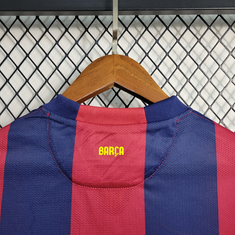 Camisa Retrô do Barcelona 2014/2015 - Manga Longa