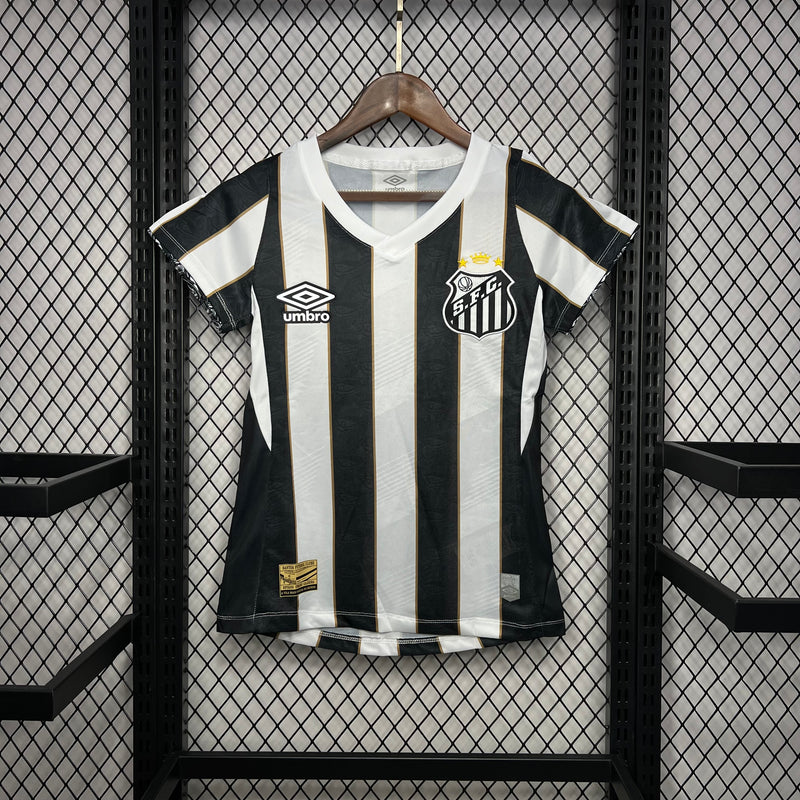 Camisa Feminina Oficial do Santos 24/25 - Baby Look