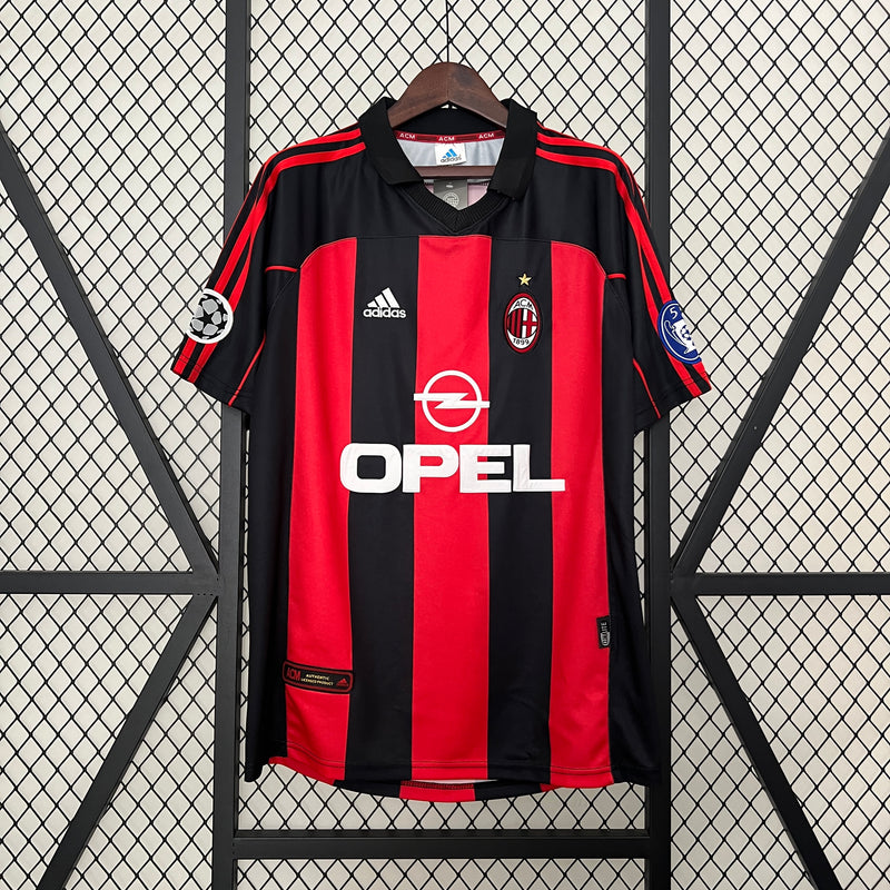 Camisa Retrô do Milan 2000/2001