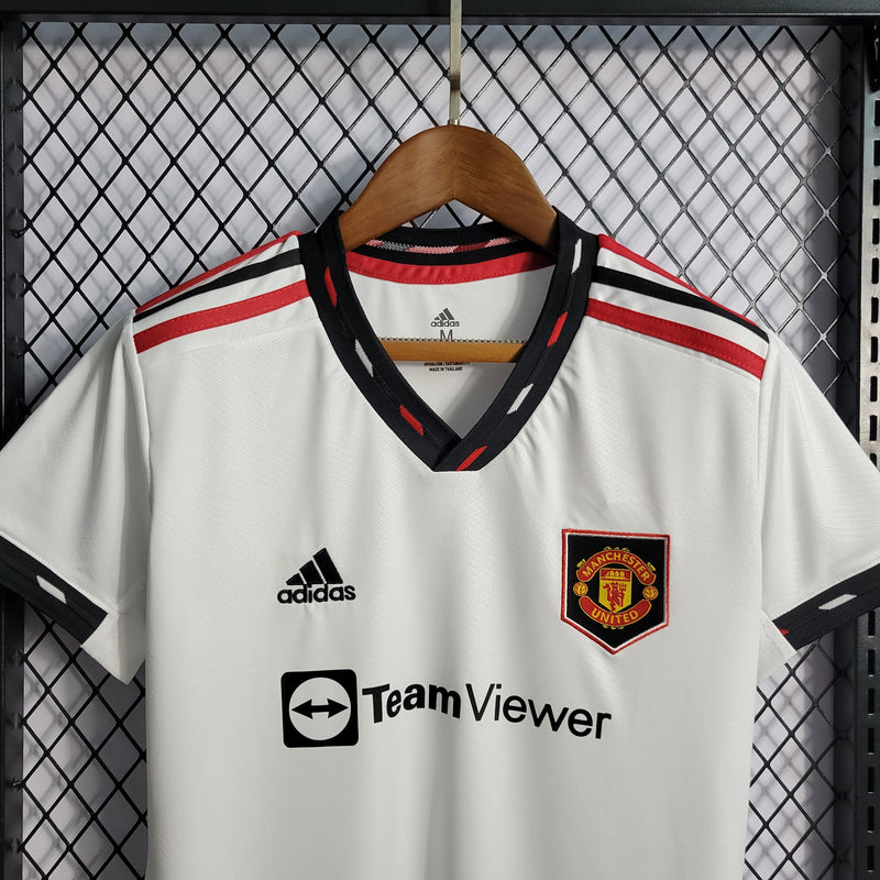 Camisa 2 Feminina Oficial do Manchester United 22/23 - Baby Look