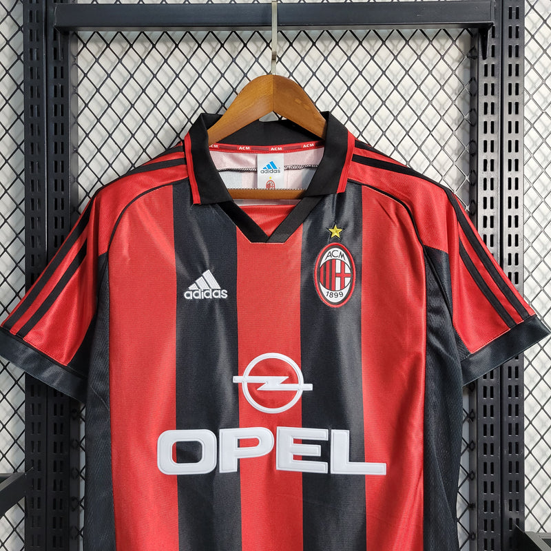 Camisa Retrô do Milan 1998/1999