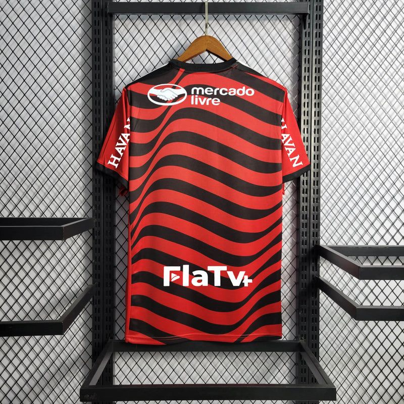 Camisa 3 Oficial do CR Flamengo 22/23 Versão Torcedor - Completa com Patrocínio