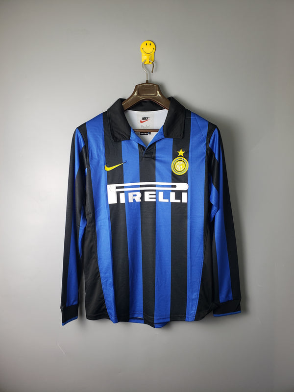 Camisa Retrô da Inter de Milão 1998 - Manga Longa