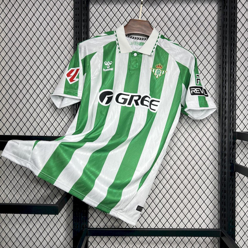 Camisa Oficial do Real Betis 24/25 Versão Torcedor - Completa com Patrocínios