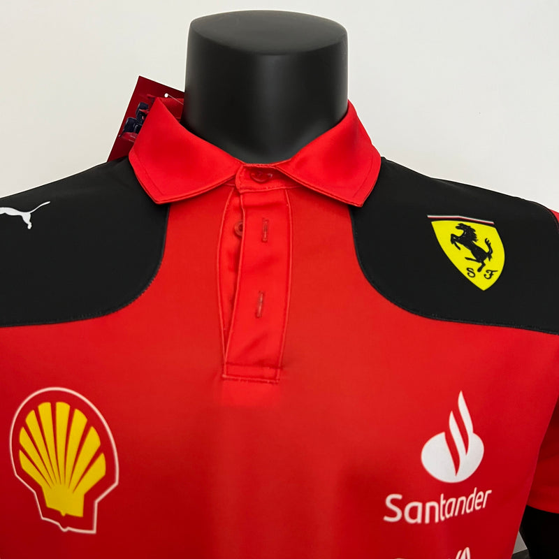 Camisa Oficial da Ferrari Polo F1 24/25 - Fórmula 1