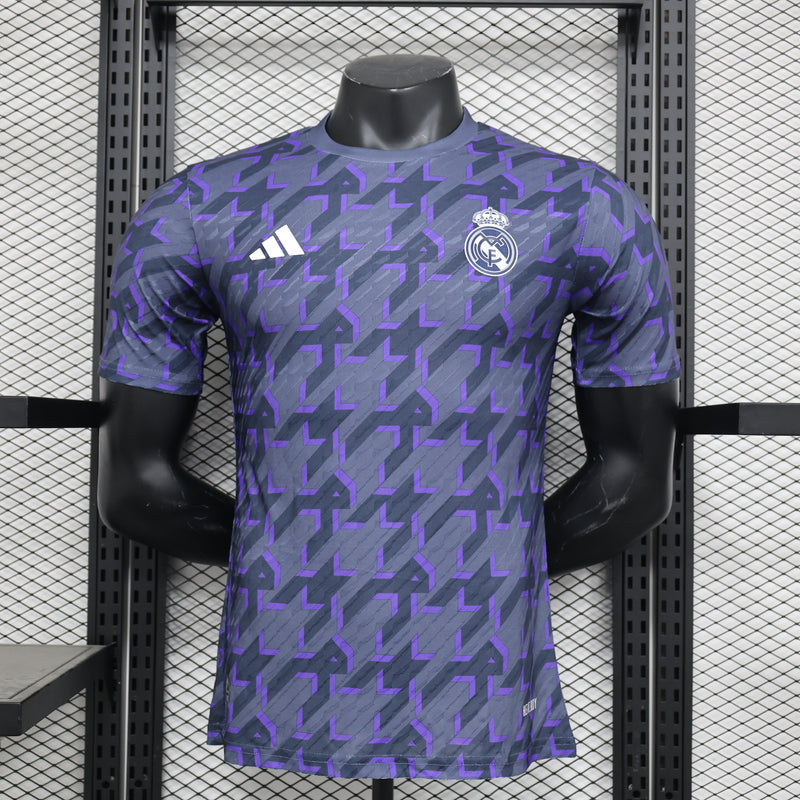 Camisa Oficial do Real Madrid 23/24 Pré Jogo - Versão Jogador