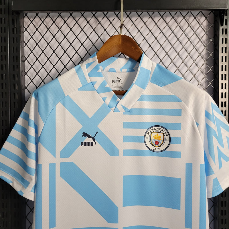 Camisa Oficial do Manchester City 22/23 - Pré Jogo