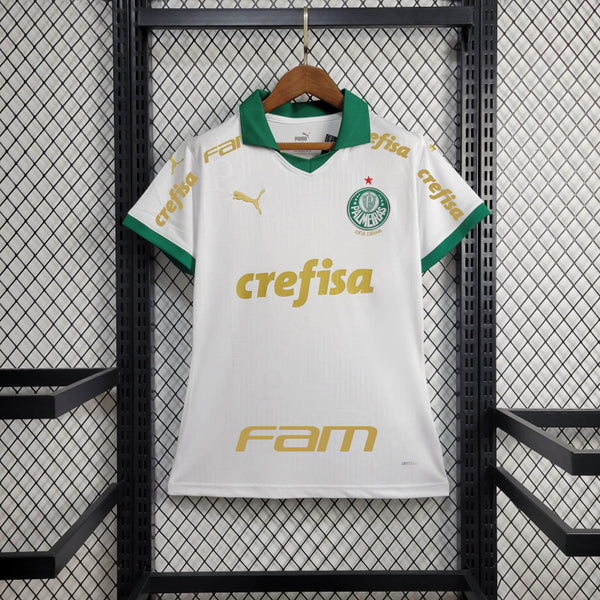 Camisa 2 Feminina Oficial do Palmeiras 24/25 Baby Look - Completa com Patrocínios