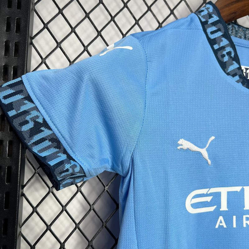 Conjunto Infantil Oficial do Manchester City 24/25 - Kids