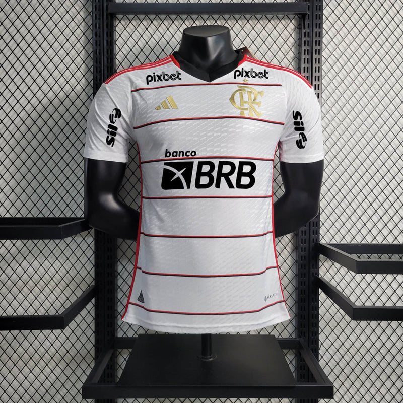 Camisa 2 Oficial do CR Flamengo 23/24 Versão Jogador - Completa com Patrocínio