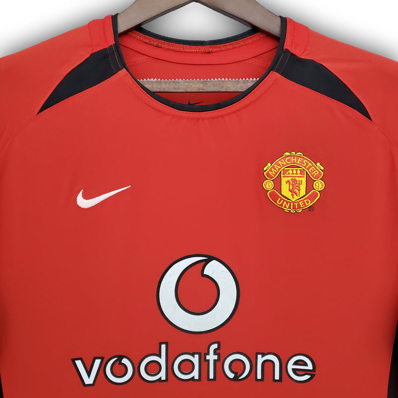 Camisa Retrô do Manchester United 2004/2006 - Manga Longa