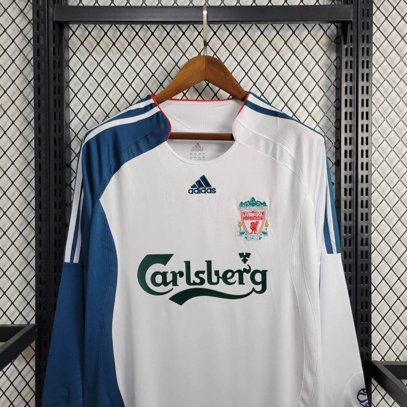 Camisa Retrô do Liverpool 2006/2007 - Manga Longa