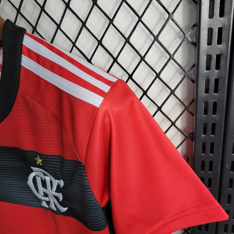 Conjunto Infantil Oficial do CR Flamengo 23/24 - Kids