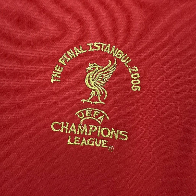 Camisa Retrô do Liverpool 2005 - Versão Retrô