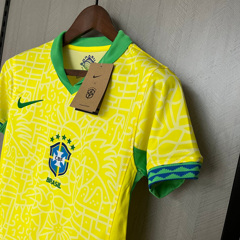 Camisa Feminina Oficial do Brasil 24/25 - Baby Look