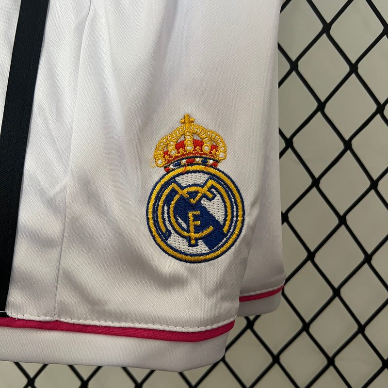 Conjunto Retrô Infantil Oficial do Real Madrid 2014/2015 - Kids