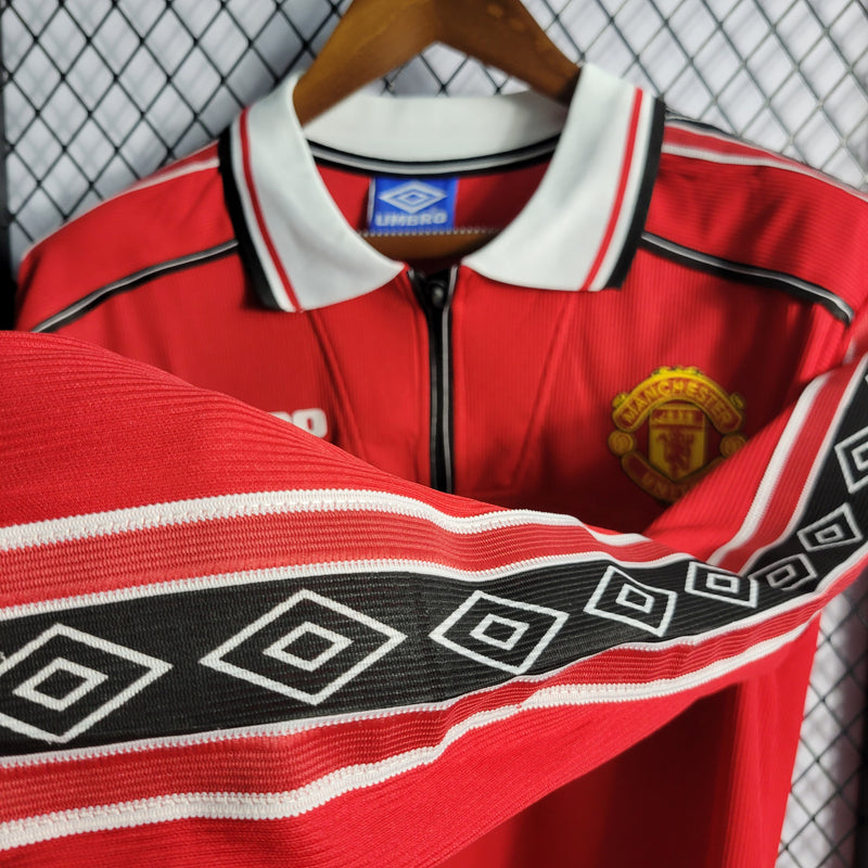 Camisa Retrô do Manchester United 1998/1999 - Manga Longa