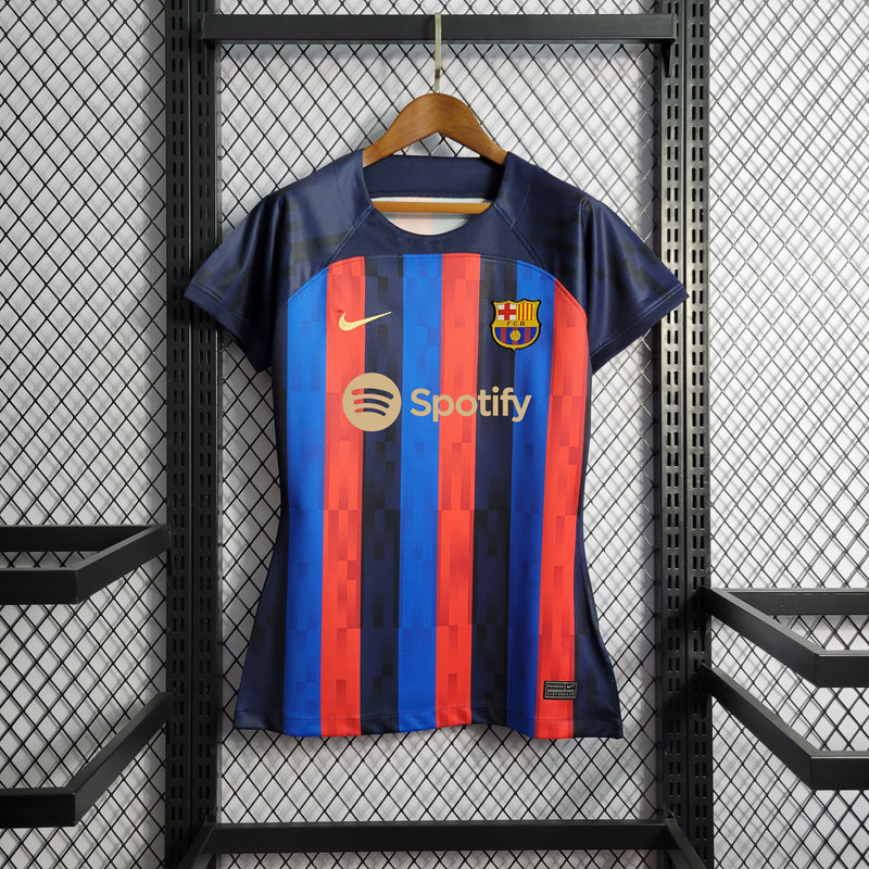 Camisa Feminina Oficial do Barcelona 22/23 - Baby Look