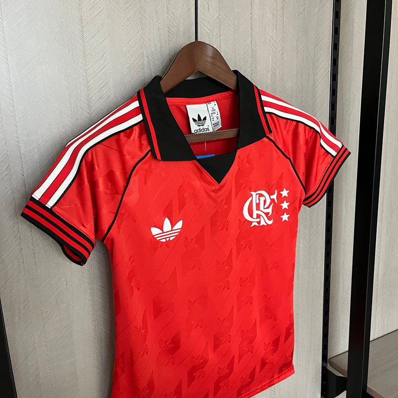 Camisa Feminina Oficial do CR Flamengo 24/25 Baby Look - Freestyle