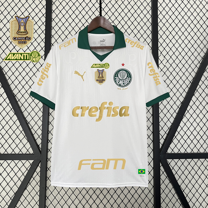 Camisa 2 Oficial do Palmeiras 24/25 Versão Torcedor - Completa com Patrocínios e Pacth