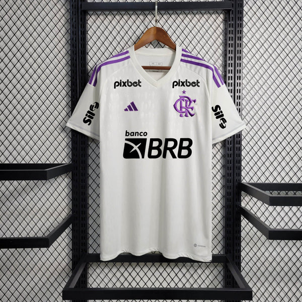 Camisa Oficial do CR Flamengo 23/24 Versão Torcedor - Completa com Patrocínio