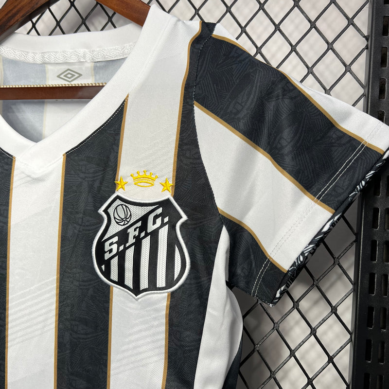 Camisa Feminina Oficial do Santos 24/25 - Baby Look