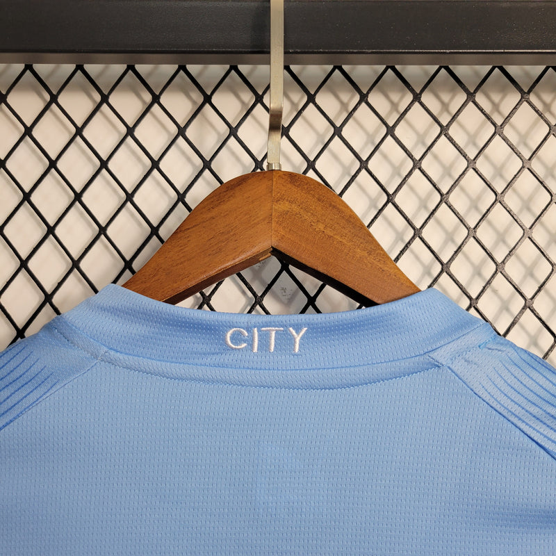 Camisa Oficial do Manchester City 23/24 - Manga Longa