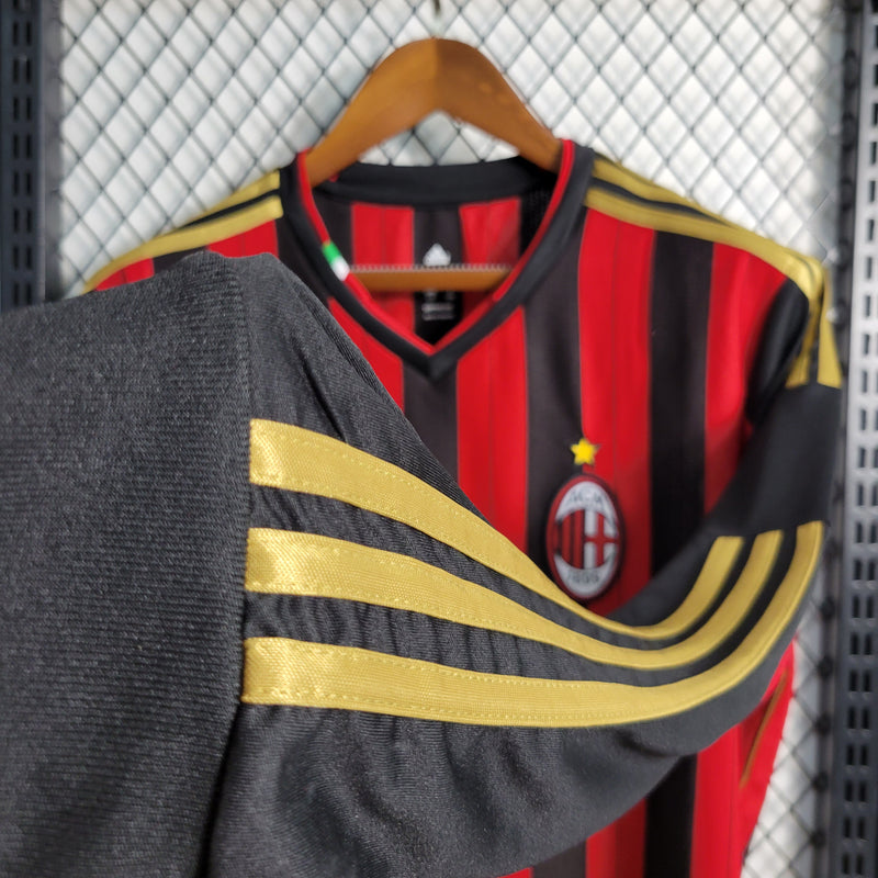 Camisa Retrô do Milan 2013/2014 - Manga Longa