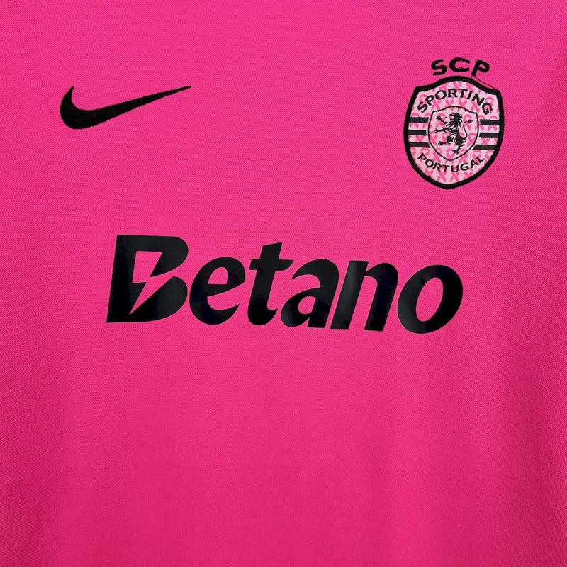 Conjunto Infantil Oficial do Sporting 24/25 Kids - Outubro Rosa