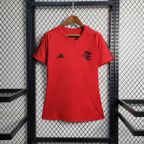 Camisa Feminina Oficial do CR Flamengo 23/24 Treino - Baby Look