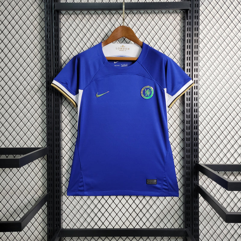 Camisa Feminina Oficial do Chelsea 23/24 - Baby Look