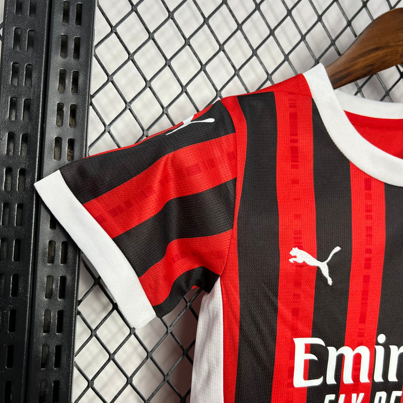 Conjunto Infantil Oficial do Milan 24/25 - Kids