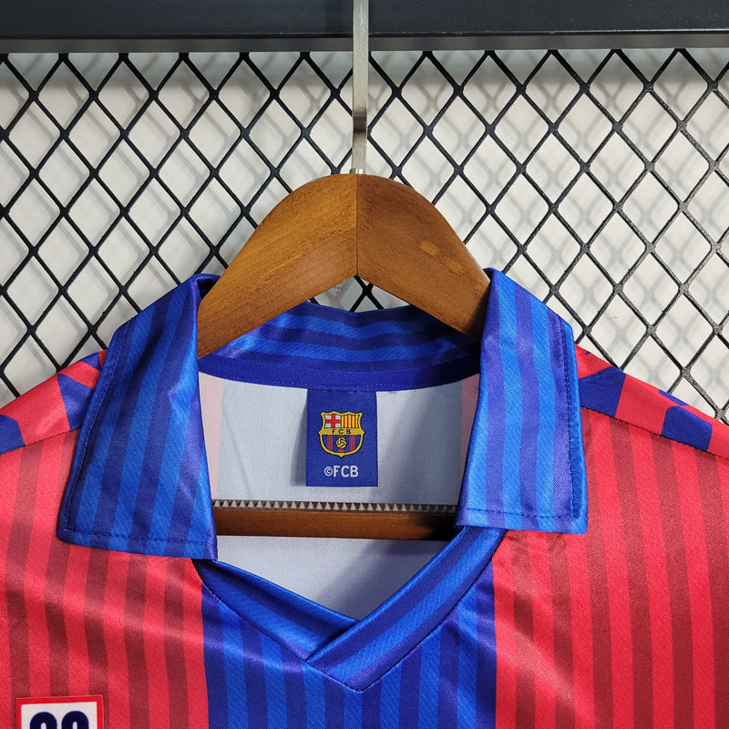 Camisa Retrô do Barcelona 1992 - Manga Longa