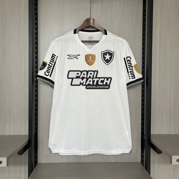 Camisa Oficial do Botafogo 24/25 Completa com Patrocínios - Campeão da Libertadores