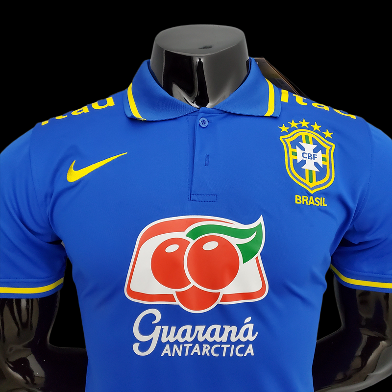 Camisa Oficial do Brasil 22/23 Pré Jogo - Completa com Patrocínios