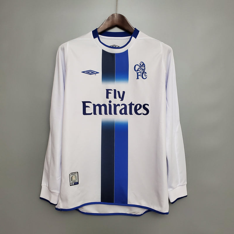 Camisa Retrõ do Chelsea 2003/2005 - Manga Longa