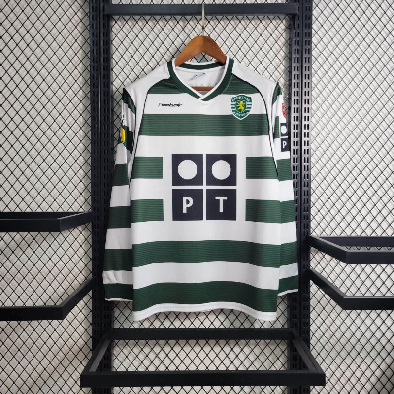 Camisa Retrõ do Sporting 2001/2003 - Manga Longa