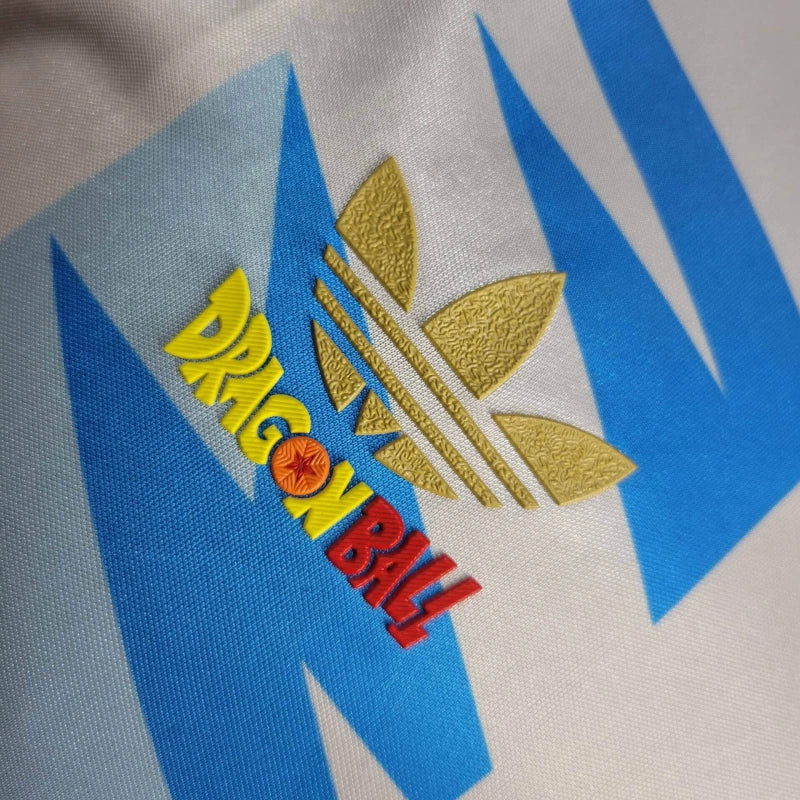 Camisa Oficial da Argentina 24/25 Versão Jogador - Edição Especial Dragon Ball