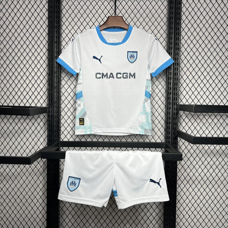 Conjunto Infantil Oficial do Olympique de Marseille 24/25 - Kids