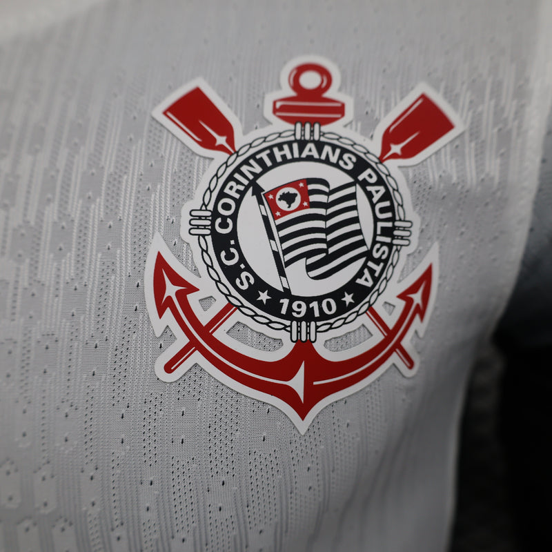 Camisa Oficial do Corinthians 24/25 Versão Jogador - Completa Com Patrocínios