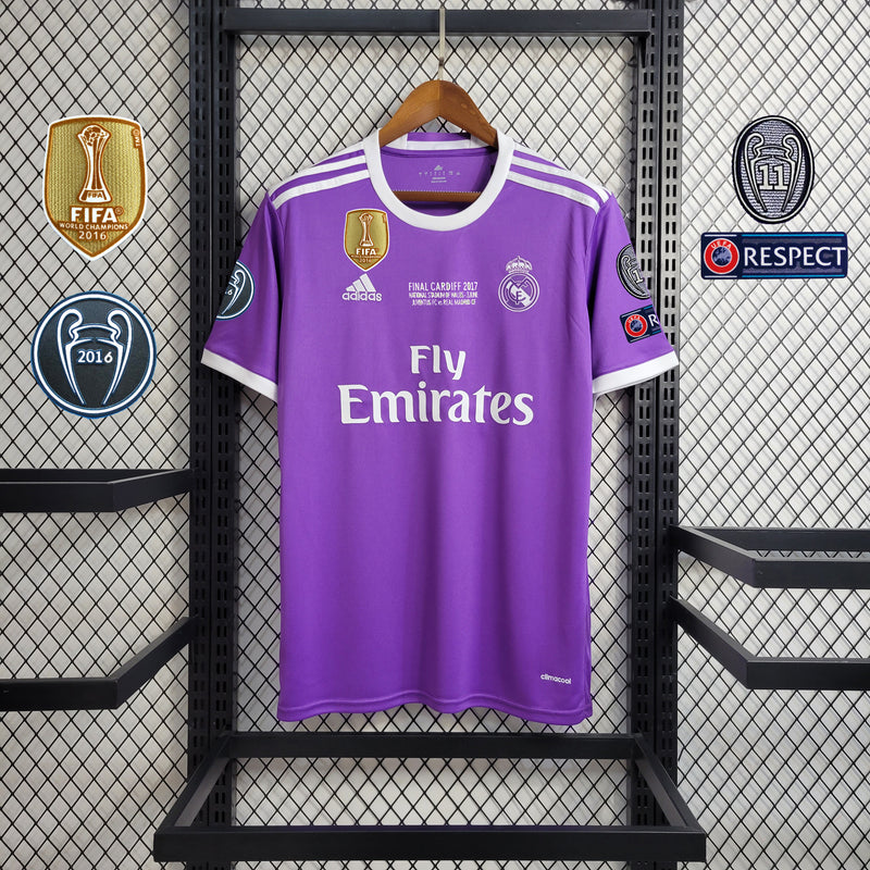 Camisa Retrô do Real Madrid 2016/2017 - Final da Champions